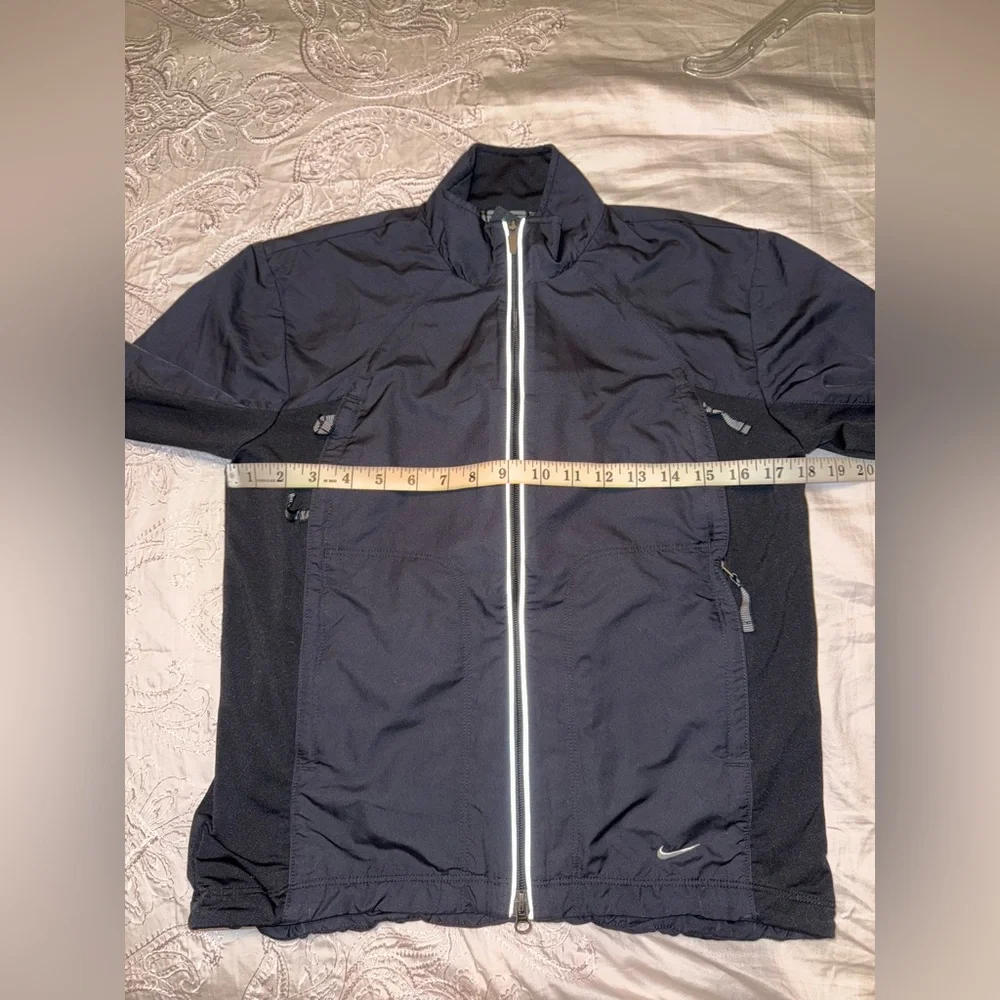 Nike Black Reflective Windbreaker Jacket Size S